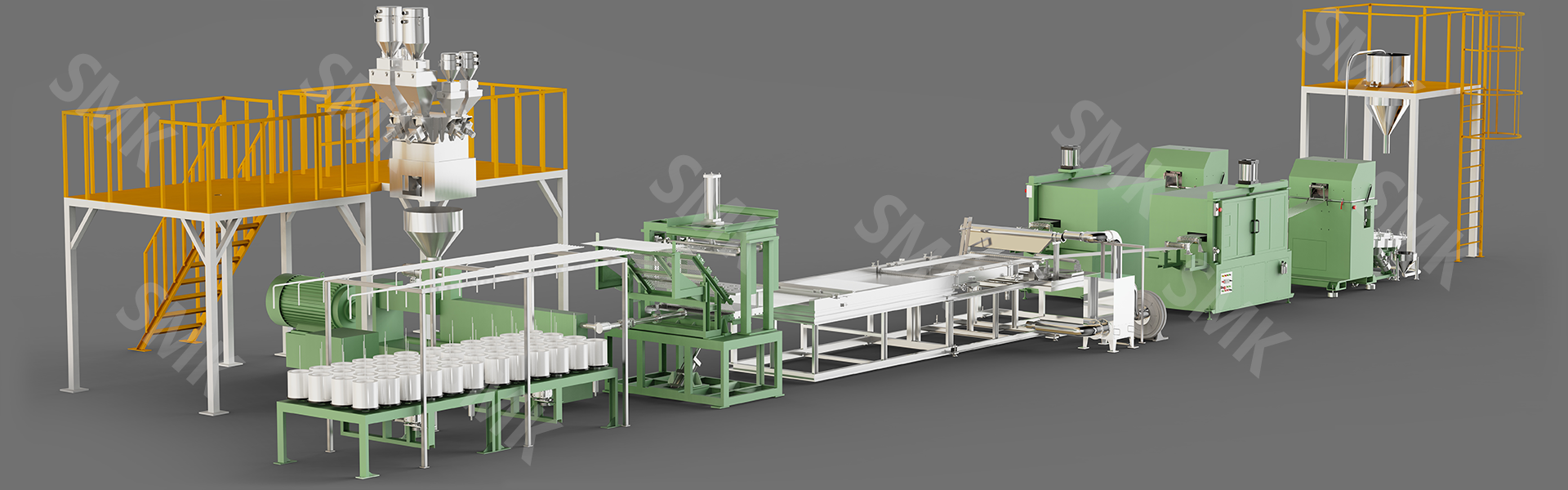 (LFT-G)長纖熱塑性復合材料生產線